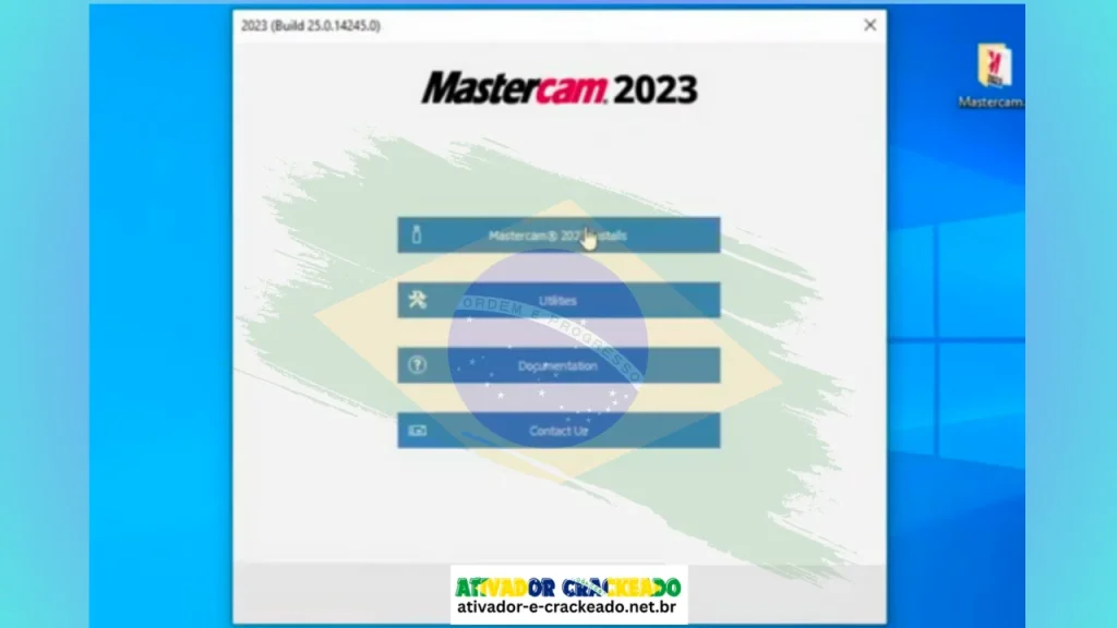 Clique em “Instalações do Mastercam 2023”